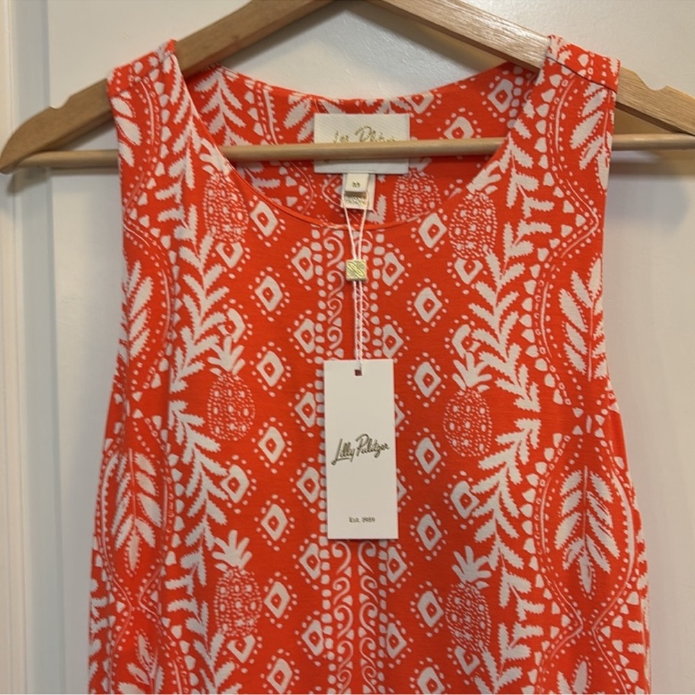 NWT Lilly Pulitzer Ulla Fitted Maxi Dress Flamingo Feather Harbor View SZ.SMALL - Picture 8 of 16